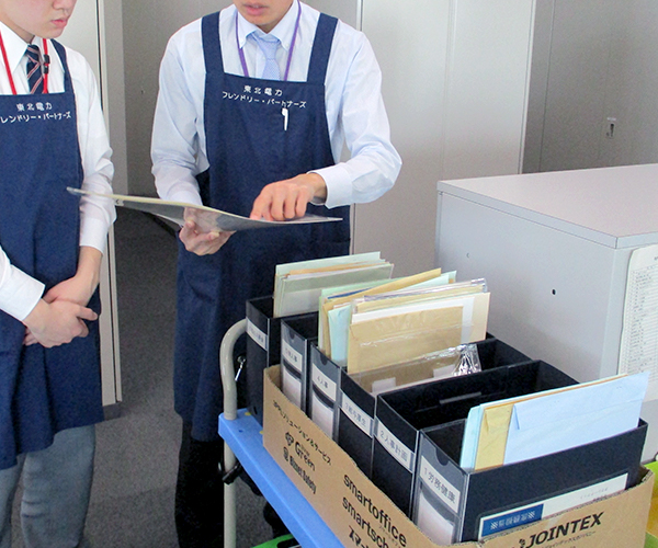 社内便仕分け・お届け業務 写真2